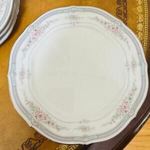 Noritake Rothschild Salad Plates 8.5" Ivory China 7293 Set of 4 Excellent